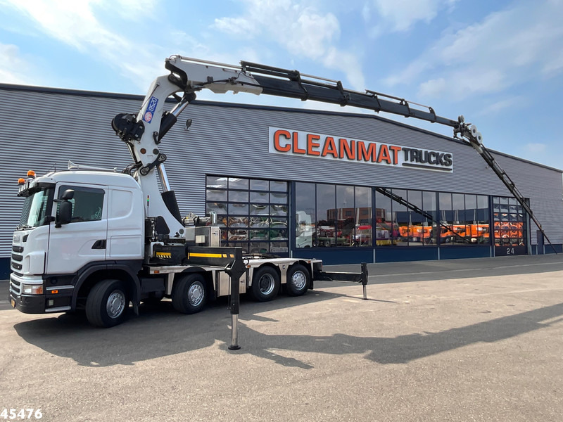 Scania G 480 HMF 85 Tonmeter laadkraan + Fly-Jib - Camião grua: foto 1 Scania G 480 HMF 85 Tonmeter laadkraan + Fly-Jib - Camião grua: foto 1