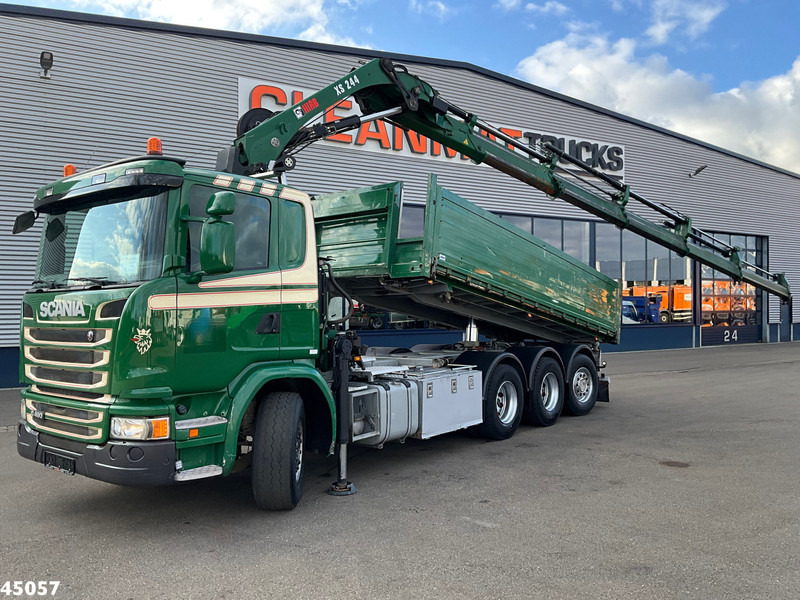 Scania G 490 8x4 Euro 6 Hiab 24 Tonmeter laadkraan - Camião basculante, Camião grua: foto 1 Scania G 490 8x4 Euro 6 Hiab 24 Tonmeter laadkraan - Camião basculante, Camião grua: foto 1
