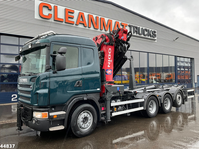 Scania G480 8x4 HMF 60 Tonmeter laadkraan + Fly-jib - Camião polibenne, Camião grua: foto 2 Scania G480 8x4 HMF 60 Tonmeter laadkraan + Fly-jib - Camião polibenne, Camião grua: foto 2