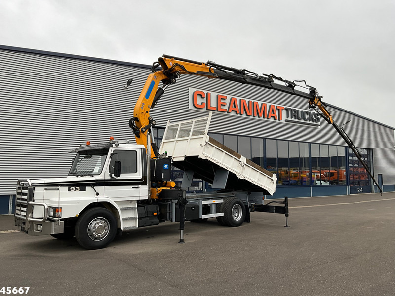 Scania T 93 4x2 Kipper met 31 Tonmeter laadkraan (bj 2005) + Fly-JIb! Just 118.736 km! - Camião basculante, Camião grua: foto 1 Scania T 93 4x2 Kipper met 31 Tonmeter laadkraan (bj 2005) + Fly-JIb! Just 118.736 km! - Camião basculante, Camião grua: foto 1