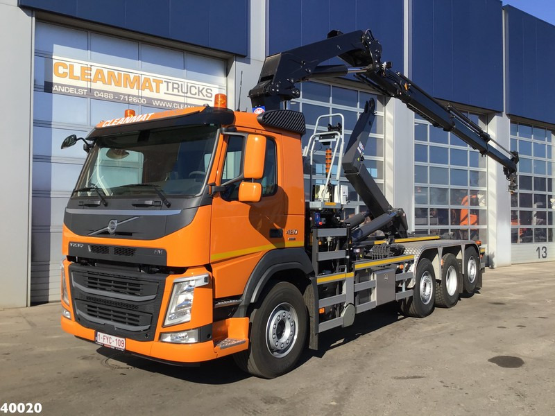 Volvo FM 420 8x2 HMF 28 ton/meter laadkraan Welvaarts weighing system - Camião polibenne, Camião grua: foto 1 Volvo FM 420 8x2 HMF 28 ton/meter laadkraan Welvaarts weighing system - Camião polibenne, Camião grua: foto 1