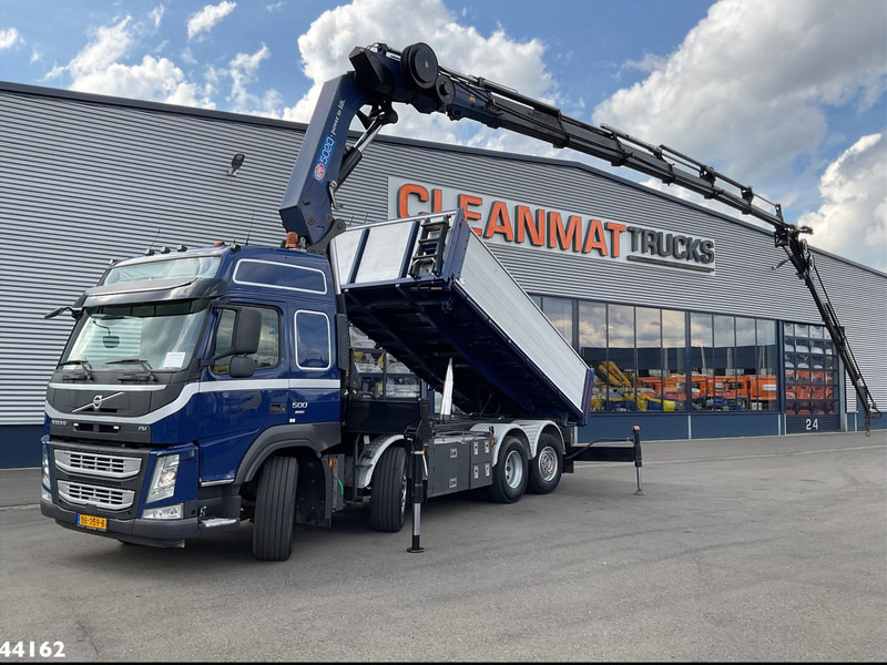 Volvo FM 500 Euro 6 HMF 50 Tonmeter laadkraan + Fly-Jib - Camião basculante, Camião grua: foto 1 Volvo FM 500 Euro 6 HMF 50 Tonmeter laadkraan + Fly-Jib - Camião basculante, Camião grua: foto 1
