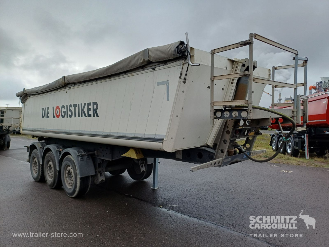 SCHMITZ Auflieger Kipper Alukastenmulde 24m³ - Semi-reboque basculante: foto 1 SCHMITZ Auflieger Kipper Alukastenmulde 24m³ - Semi-reboque basculante: foto 1