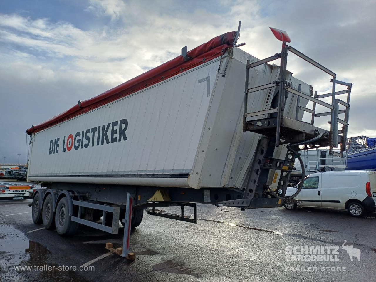 SCHMITZ Auflieger Kipper Alukastenmulde 44m³ - Semi-reboque basculante: foto 1 SCHMITZ Auflieger Kipper Alukastenmulde 44m³ - Semi-reboque basculante: foto 1