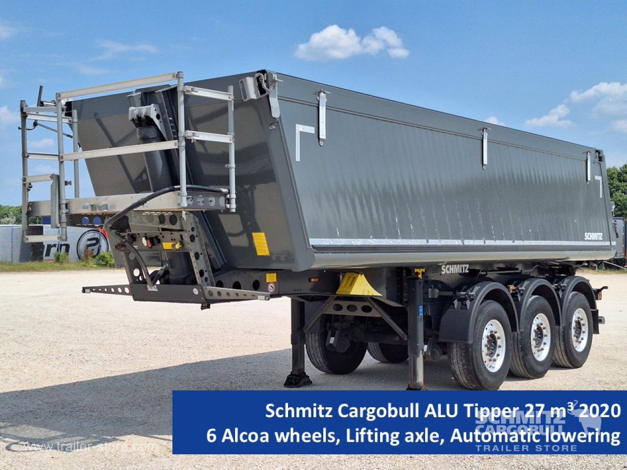 SCHMITZ Tipper Alu-square sided body 27m³ - Semi-reboque basculante: foto 1 SCHMITZ Tipper Alu-square sided body 27m³ - Semi-reboque basculante: foto 1