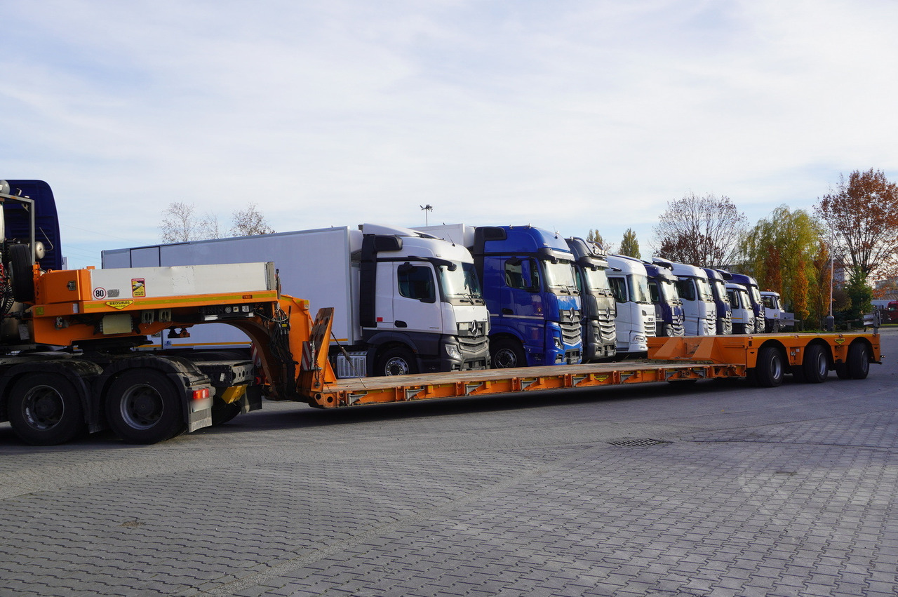 BROSHUIS 3ABD-48 61.0t TiefBet low-loader semi-trailer / 40 tons cap. / 3 steering axles / hydraulic suspension - Semi-reboque baixa: foto 3 BROSHUIS 3ABD-48 61.0t TiefBet low-loader semi-trailer / 40 tons cap. / 3 steering axles / hydraulic suspension - Semi-reboque baixa: foto 3