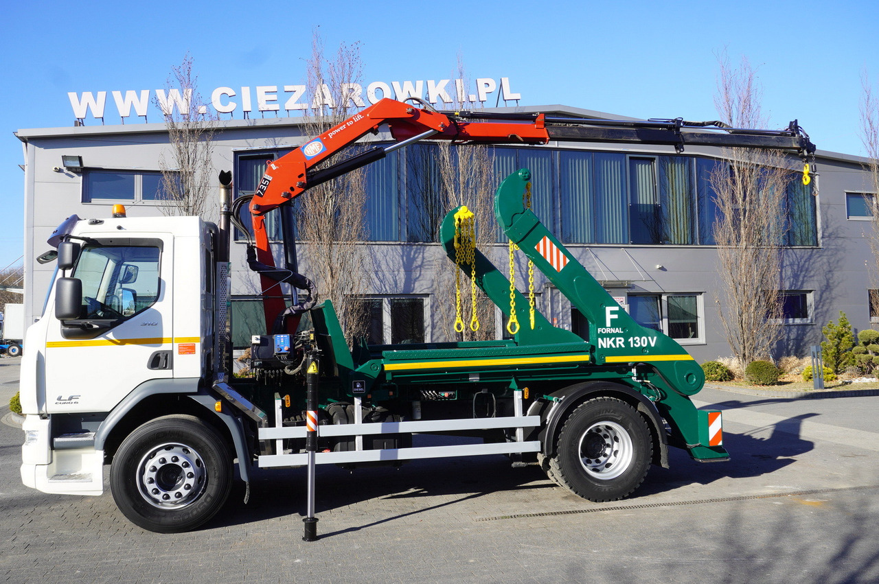 DAF LF 18.310 E6 / Skip loader Fornal NKR 130V / HDS HMF 735 K2 / Manual gearbox - Camião multibenne, Camião grua: foto 4 DAF LF 18.310 E6 / Skip loader Fornal NKR 130V / HDS HMF 735 K2 / Manual gearbox - Camião multibenne, Camião grua: foto 4