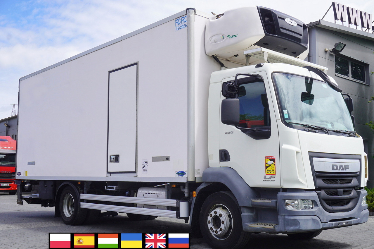 DAF LF 220 / Refrigerator 16 EPAL Multitemp / Carrier Supra 1150 MT / Palfinger 1500 kg - Camião frigorífico: foto 1 DAF LF 220 / Refrigerator 16 EPAL Multitemp / Carrier Supra 1150 MT / Palfinger 1500 kg - Camião frigorífico: foto 1