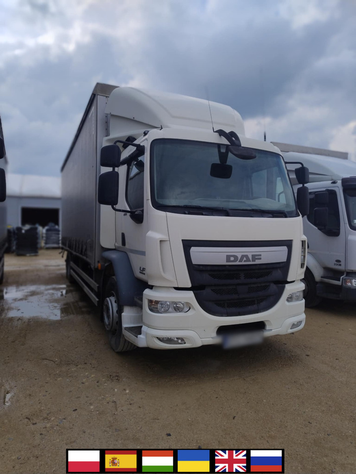 DAF LF 250 / Curtainsider 18 EPAL / sleeping cab - Camião de lona: foto 1 DAF LF 250 / Curtainsider 18 EPAL / sleeping cab - Camião de lona: foto 1