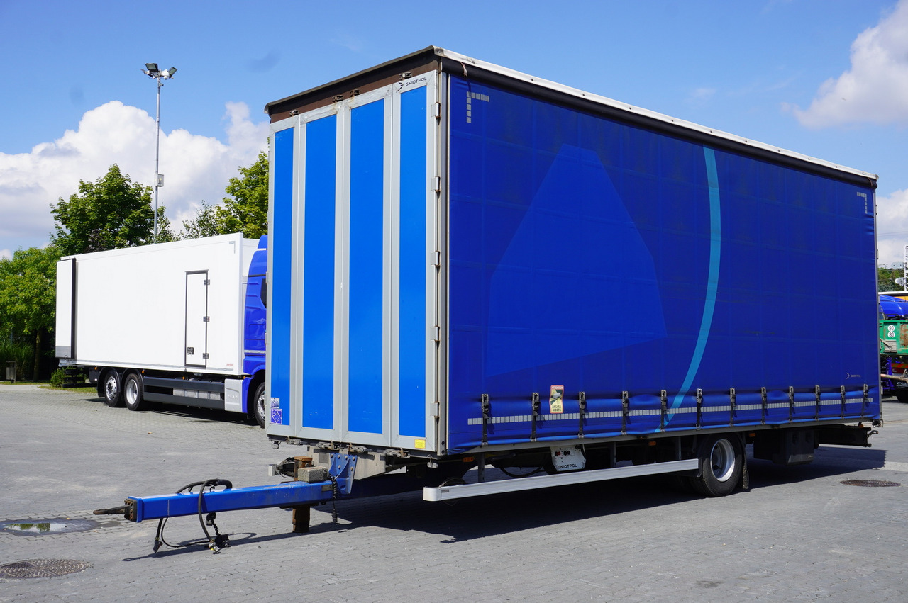 Gniotpol Tandem trailer / 10t / 2018 / 19 pallets - Reboque de lona: foto 1 Gniotpol Tandem trailer / 10t / 2018 / 19 pallets - Reboque de lona: foto 1
