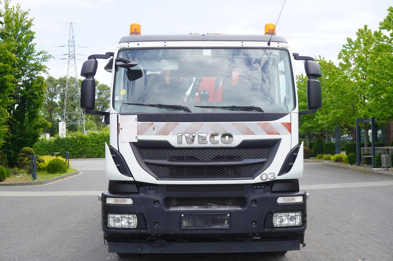 Camião basculante, Camião grua IVECO STRALIS 330 E6 / FASSI 195A 8.5 T / 3-side tipper: foto 8