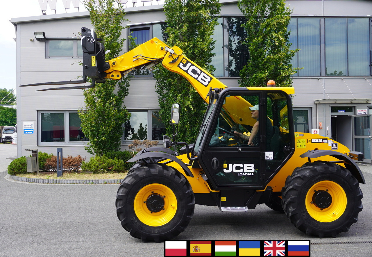 JCB 526-56 AGRI Plus / 5.6 m telescopic loader / joystick - Empilhador telescópico: foto 1 JCB 526-56 AGRI Plus / 5.6 m telescopic loader / joystick - Empilhador telescópico: foto 1
