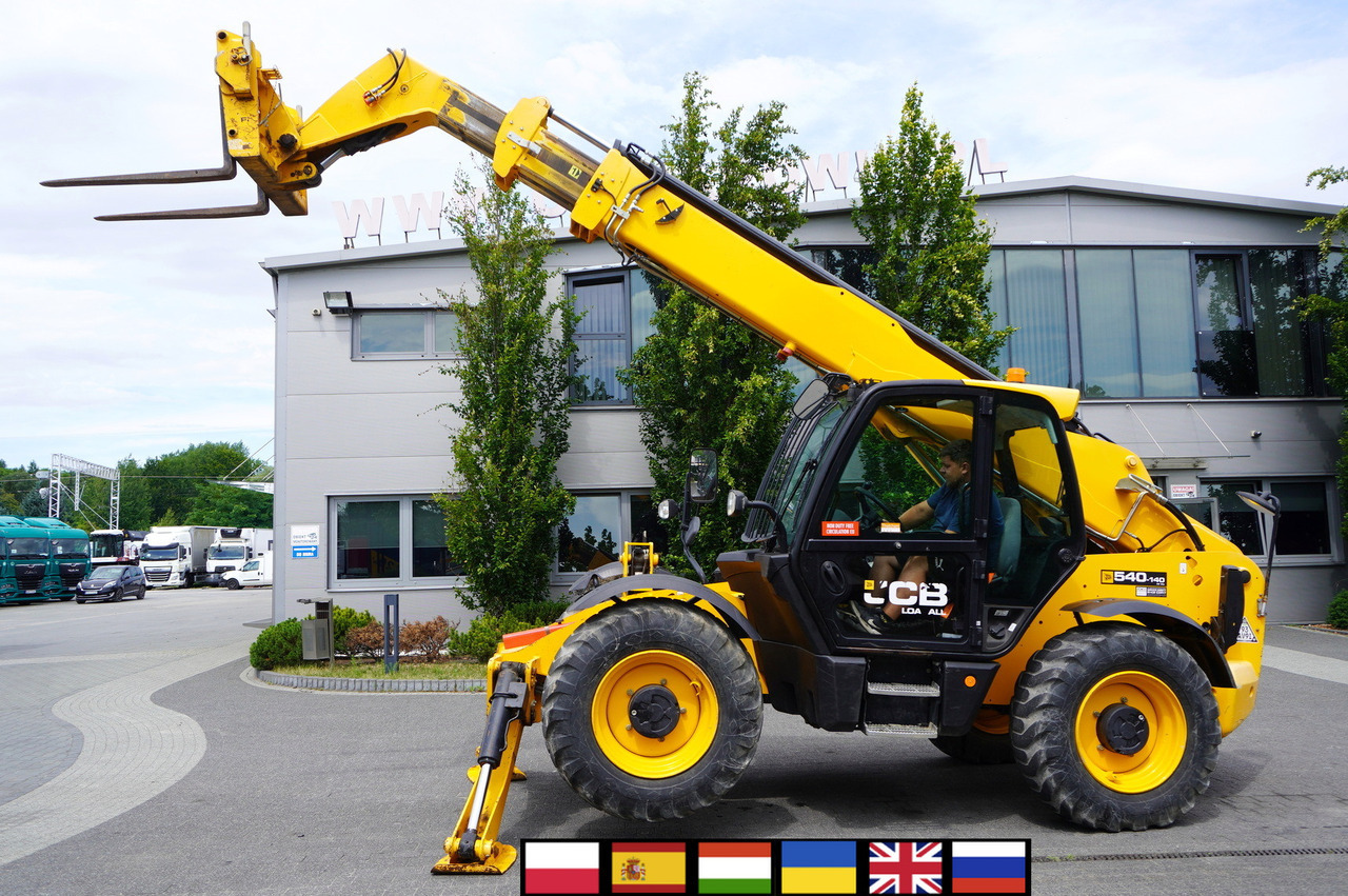 JCB 540-140 telescopic loader / 14 m range / 1800 MTH - Empilhador telescópico: foto 1 JCB 540-140 telescopic loader / 14 m range / 1800 MTH - Empilhador telescópico: foto 1