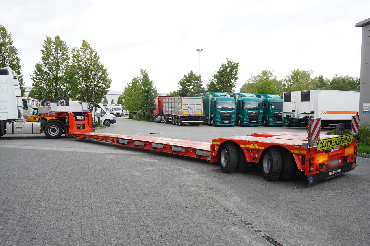 Semi-reboque baixa KÄSSBOHRER LB2 TIEF-BETT low loader semi-trailer / 16.5 m / Extendable semi-trailer / steered axles / 2 units: foto 6 Semi-reboque baixa KÄSSBOHRER LB2 TIEF-BETT low loader semi-trailer / 16.5 m / Extendable semi-trailer / steered axles / 2 units: foto 6