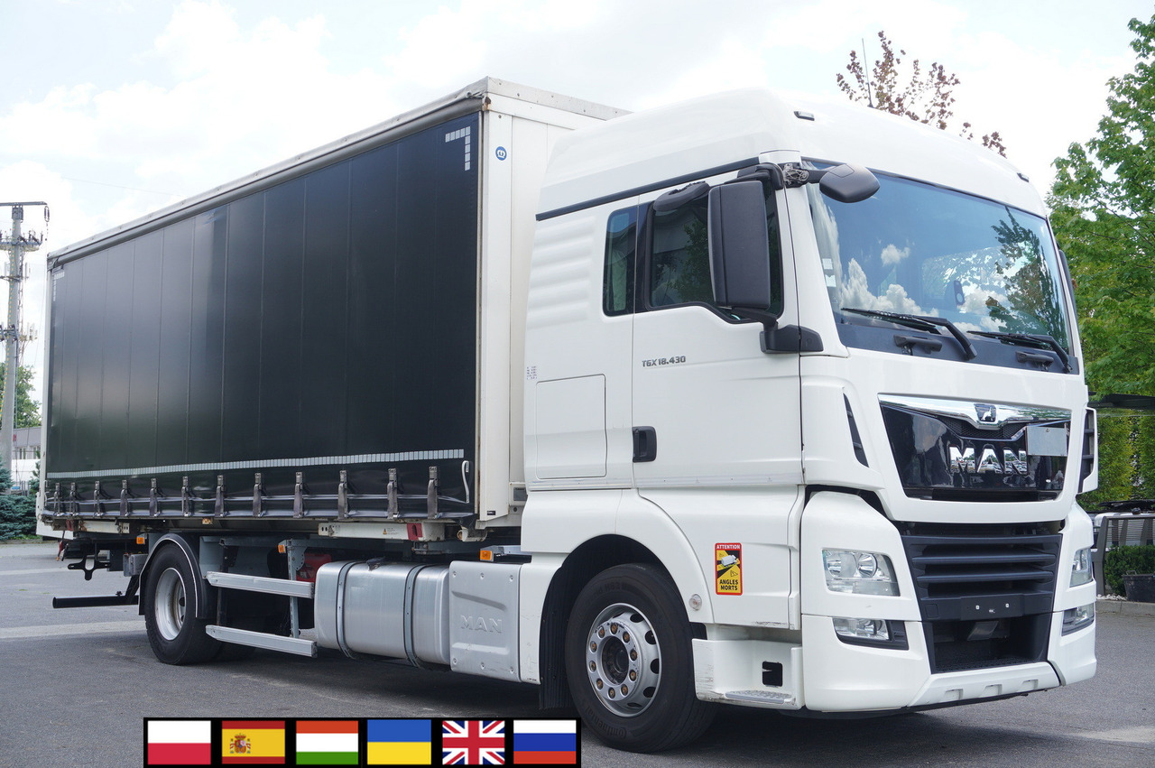 MAN MAN TGX 18.430 / Curtainsider 18 EPAL / sleeping cab / 2021 - Camião transportador de contêineres/ Caixa móvel: foto 1 MAN MAN TGX 18.430 / Curtainsider 18 EPAL / sleeping cab / 2021 - Camião transportador de contêineres/ Caixa móvel: foto 1