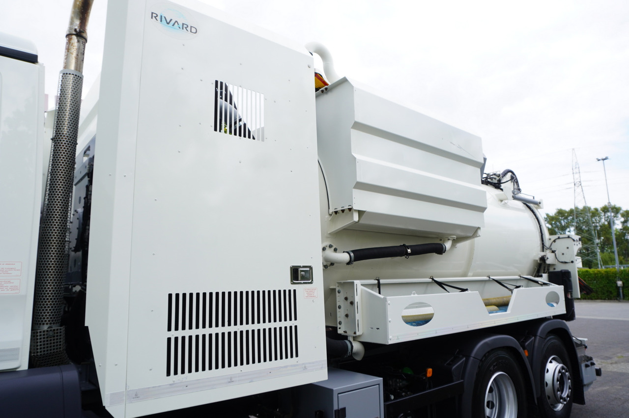 Caminhão limpa fossa MAN TGM 26.340 E6 / RIVARD sewage cleaner 11.8 m3 / 170 tho. km / steered axle: foto 11