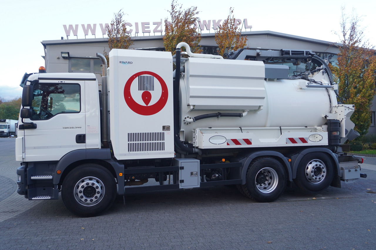 MAN TGM 26.340 E6 / RIVARD sewage cleaner 11.8 m3 / 170 tho. km / steered axle - Caminhão limpa fossa: foto 4 MAN TGM 26.340 E6 / RIVARD sewage cleaner 11.8 m3 / 170 tho. km / steered axle - Caminhão limpa fossa: foto 4