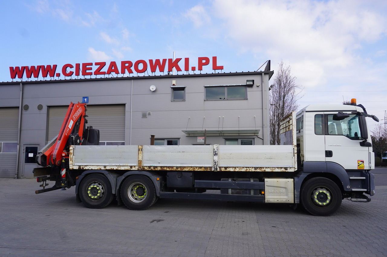 MAN TGS 26.360 Flatbed / Fassi F175 7.7 T / steered 3rd axle - Camião de caixa aberta/ Plataforma, Camião grua: foto 3 MAN TGS 26.360 Flatbed / Fassi F175 7.7 T / steered 3rd axle - Camião de caixa aberta/ Plataforma, Camião grua: foto 3