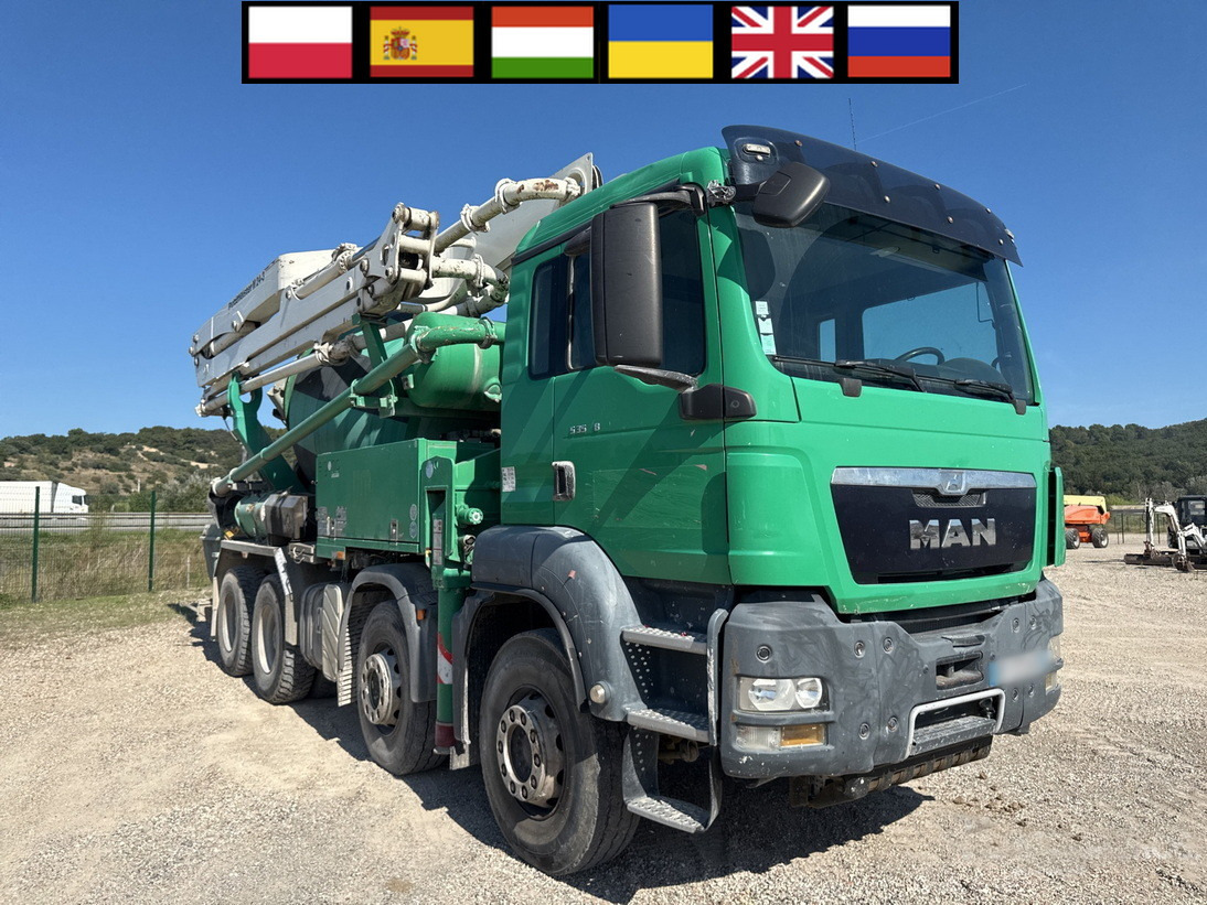 MAN TGS 35.480 8x4 Concrete Mixer Pump truck / Putzmeister M24-3 / 1600 MTH! - Autobomba de betão: foto 1 MAN TGS 35.480 8x4 Concrete Mixer Pump truck / Putzmeister M24-3 / 1600 MTH! - Autobomba de betão: foto 1