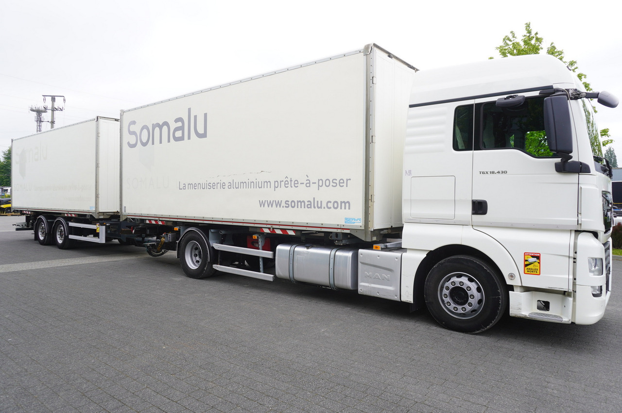 MAN TGX 18.430 / 18 EPAL box / Fruehauf 18 EPAL box trailer / 2021 - Camião furgão: foto 4 MAN TGX 18.430 / 18 EPAL box / Fruehauf 18 EPAL box trailer / 2021 - Camião furgão: foto 4