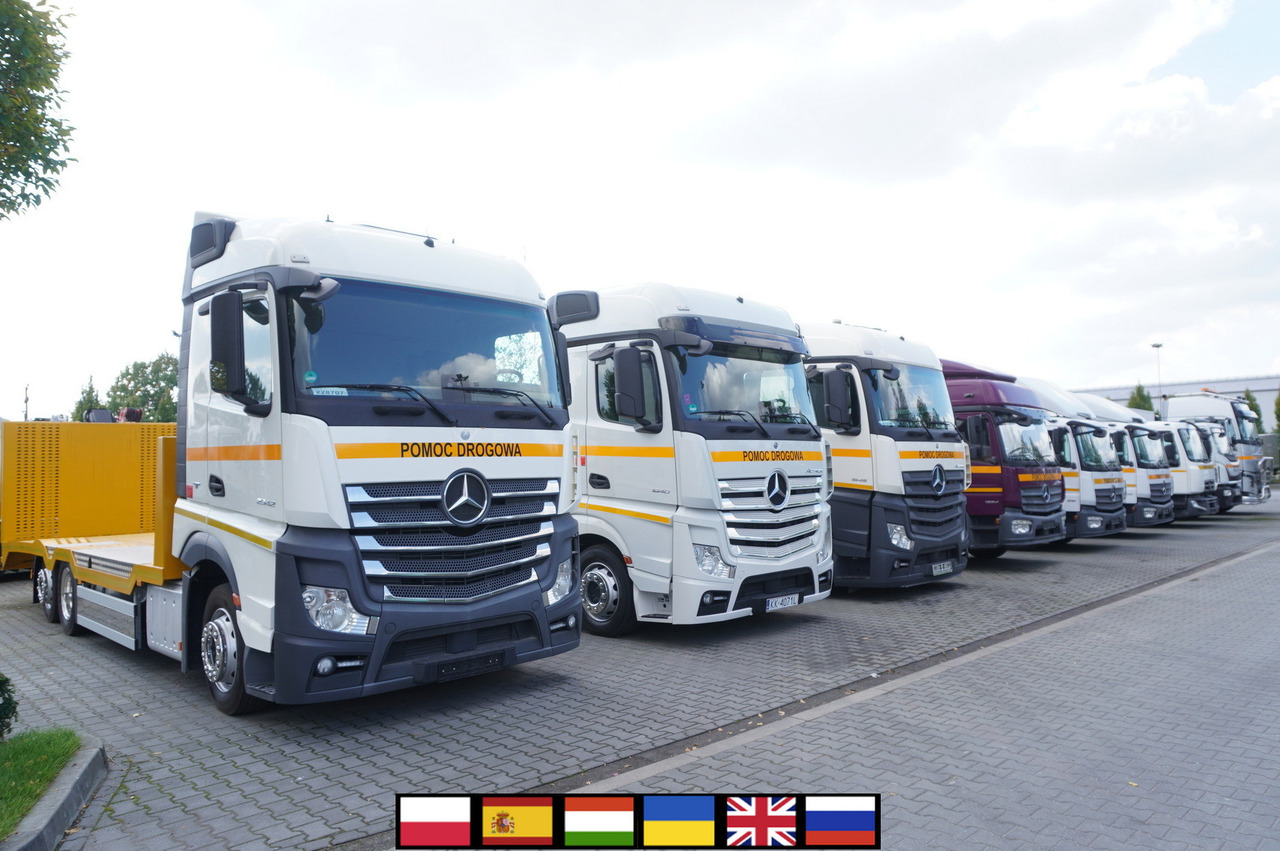 MERCEDES-BENZ Actros 1845 / NEW TOW TRUCK PLATFORM/ Sleeper cab / several units - Camião transporte de veículos: foto 1 MERCEDES-BENZ Actros 1845 / NEW TOW TRUCK PLATFORM/ Sleeper cab / several units - Camião transporte de veículos: foto 1
