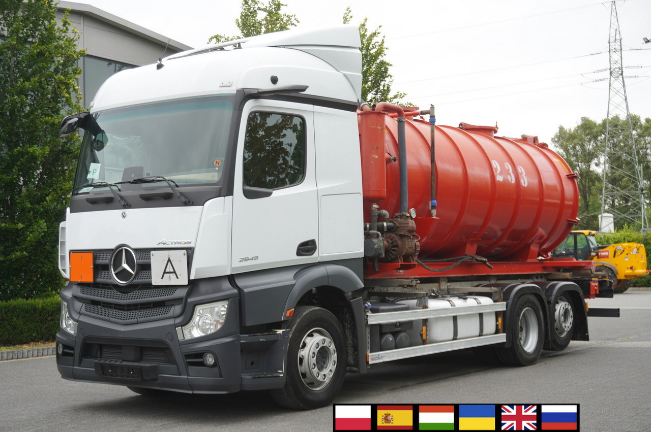 MERCEDES-BENZ Actros 2545 6 × 2 MP5 / NEW septic barrel 13000 L - Caminhão tanque: foto 1 MERCEDES-BENZ Actros 2545 6 × 2 MP5 / NEW septic barrel 13000 L - Caminhão tanque: foto 1