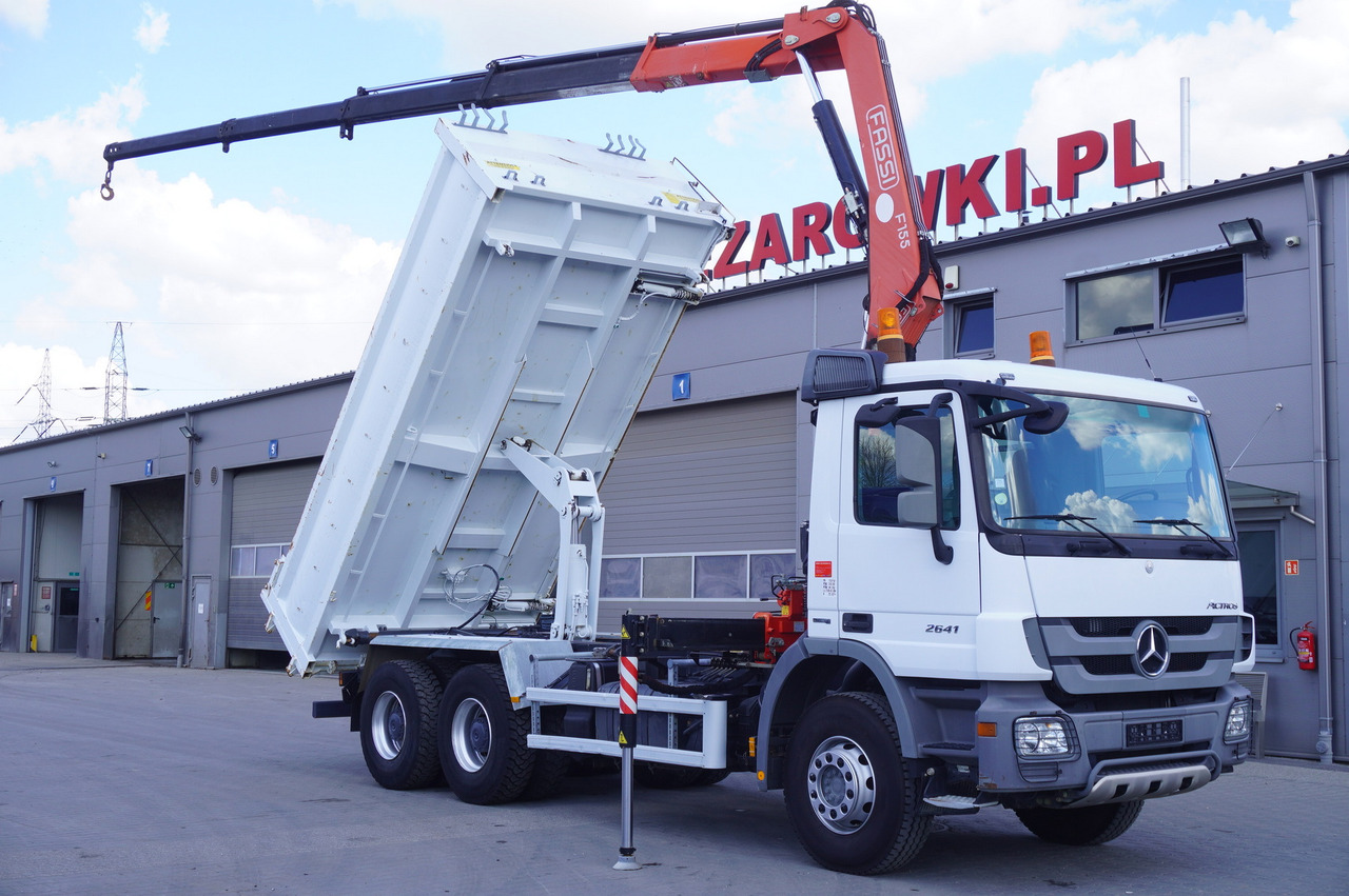 MERCEDES-BENZ Actros 2641 6×4 E5 / Crane / Dumper / 110000 km! - Camião grua, Camião grua: foto 1 MERCEDES-BENZ Actros 2641 6×4 E5 / Crane / Dumper / 110000 km! - Camião grua, Camião grua: foto 1