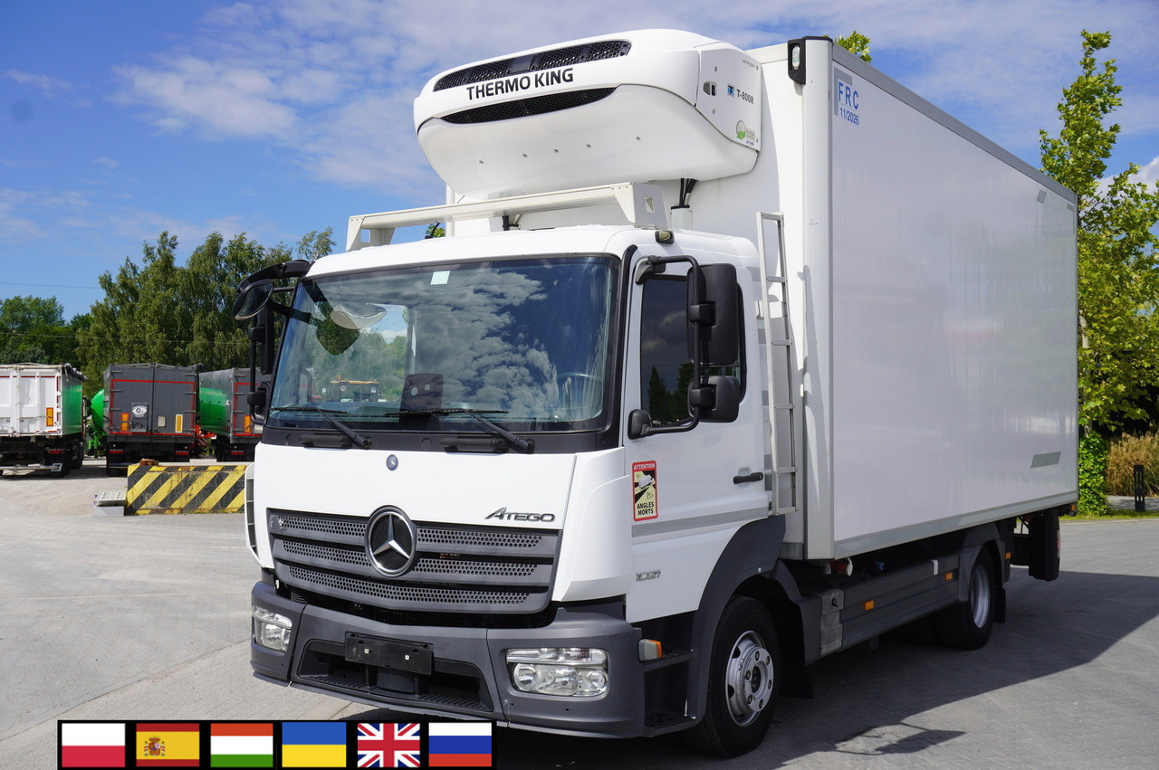 MERCEDES-BENZ Atego 1021 / Lamberet meat hook refrigerator / Carcass elevator 1000 kg / Thermoking T800 R - Camião frigorífico, Camião grua: foto 1 MERCEDES-BENZ Atego 1021 / Lamberet meat hook refrigerator / Carcass elevator 1000 kg / Thermoking T800 R - Camião frigorífico, Camião grua: foto 1