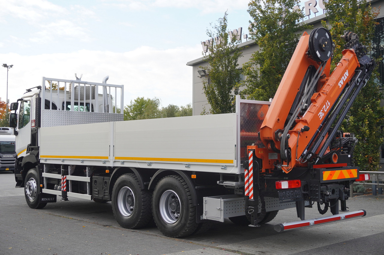 RENAULT C380 Comfort 6x4 / Atlas 172.3E crane / Range 12.3 m / capacity 6.1 t / Flatbed 17 EPAL - Camião de caixa aberta/ Plataforma, Camião grua: foto 5 RENAULT C380 Comfort 6x4 / Atlas 172.3E crane / Range 12.3 m / capacity 6.1 t / Flatbed 17 EPAL - Camião de caixa aberta/ Plataforma, Camião grua: foto 5