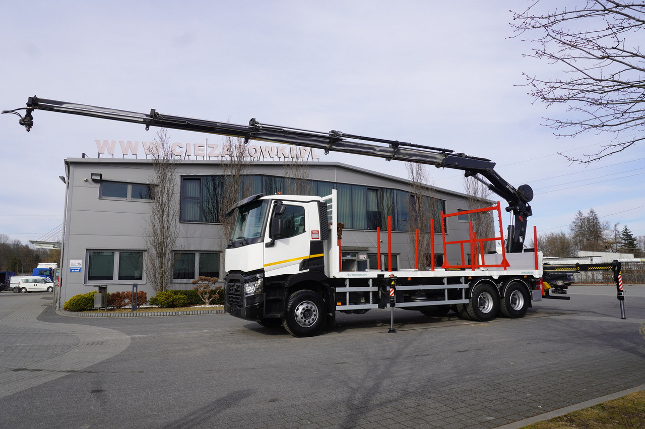 RENAULT C430 / HIAB 244 EP-5 HIDUO crane 8400 kg 15 m / Platform with stanchions - Camião grua: foto 5 RENAULT C430 / HIAB 244 EP-5 HIDUO crane 8400 kg 15 m / Platform with stanchions - Camião grua: foto 5