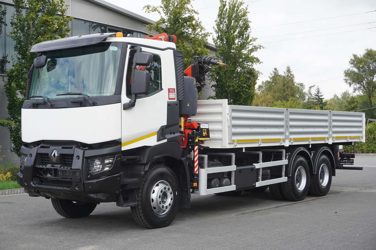 RENAULT K380 6×4 / FASSI F175 crane 7.85 t / 120 thousand km! / 2-sided tipper - Camião basculante, Camião grua: foto 3 RENAULT K380 6×4 / FASSI F175 crane 7.85 t / 120 thousand km! / 2-sided tipper - Camião basculante, Camião grua: foto 3