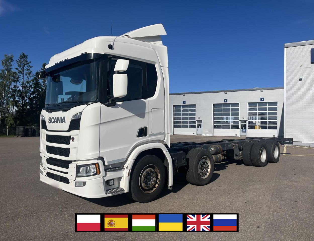 SCANIA R 540 B8x4NB / Truck chassis / Sleeper cab - Camião grua: foto 1 SCANIA R 540 B8x4NB / Truck chassis / Sleeper cab - Camião grua: foto 1
