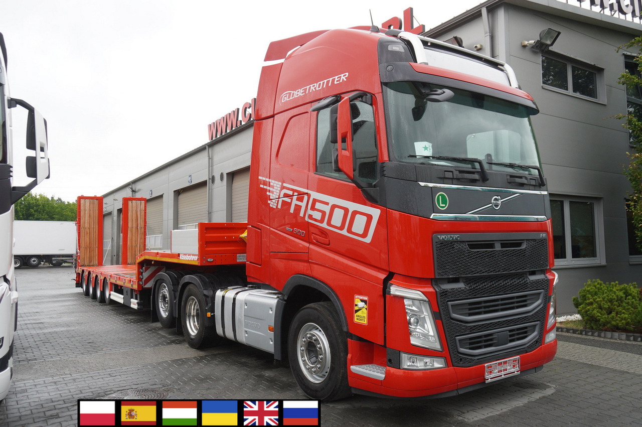 VOLVO FH 500 / BRAND-NEW Kässbohrer LB3E low-bed semi-trailer / 500 HP - Camião transporte de veículos: foto 1 VOLVO FH 500 / BRAND-NEW Kässbohrer LB3E low-bed semi-trailer / 500 HP - Camião transporte de veículos: foto 1