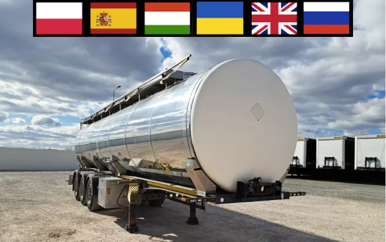 WIELTON NS3D 36 t food cistern / 3 chambers - Semirreboque tanque: foto 1 WIELTON NS3D 36 t food cistern / 3 chambers - Semirreboque tanque: foto 1