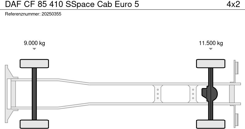 Camião de caixa aberta/ Plataforma DAF CF 85 410 SSpace Cab Euro 5: foto 7