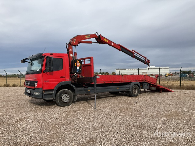 2007 Mercedes-Benz Atego 1524 2007 Toimil 120 3S 4330 kg on 4x2 Flatbed Truck with Crane - Camião de caixa aberta/ Plataforma, Camião grua: foto 2 2007 Mercedes-Benz Atego 1524 2007 Toimil 120 3S 4330 kg on 4x2 Flatbed Truck with Crane - Camião de caixa aberta/ Plataforma, Camião grua: foto 2