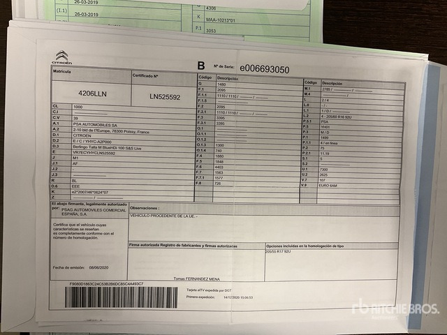 2020 Citroen Berlingo Passenger Van - Minibus, Furgão de passageiros: foto 2 2020 Citroen Berlingo Passenger Van - Minibus, Furgão de passageiros: foto 2
