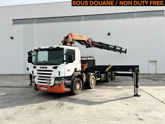 2005 Scania P380 2005 Palfinger PK 56002 18290 k ... Flatbed Truck with Crane - Camião de caixa aberta/ Plataforma, Camião grua: foto 2 2005 Scania P380 2005 Palfinger PK 56002 18290 k ... Flatbed Truck with Crane - Camião de caixa aberta/ Plataforma, Camião grua: foto 2