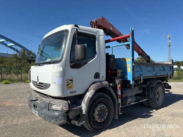 2006 Renault Midlum 220 DCI 2006 Fassi F95AC.22 4360 kg Art ... Dump Truck with Crane - Camião basculante, Camião grua: foto 1 2006 Renault Midlum 220 DCI 2006 Fassi F95AC.22 4360 kg Art ... Dump Truck with Crane - Camião basculante, Camião grua: foto 1