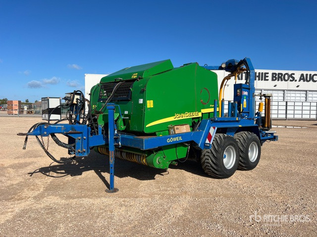 2007 John Deere 578 Enrubanneuse Combination Baler Wrapper - Enfardadeira de fardos redondos, Empacotador de fardos: foto 1 2007 John Deere 578 Enrubanneuse Combination Baler Wrapper - Enfardadeira de fardos redondos, Empacotador de fardos: foto 1