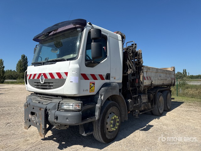 2007 Renault Kerax HMF 1250 k2 on 6x4 Camion Bi-Be ... Dump Truck with Crane - Camião basculante, Camião grua: foto 1 2007 Renault Kerax HMF 1250 k2 on 6x4 Camion Bi-Be ... Dump Truck with Crane - Camião basculante, Camião grua: foto 1