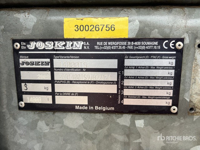 2009 Joskin 14000TS 6 m Liquid T/A Tonne A Lisier 2 ... Liquid Manure Spreader - Espalhador de estrume: foto 3 2009 Joskin 14000TS 6 m Liquid T/A Tonne A Lisier 2 ... Liquid Manure Spreader - Espalhador de estrume: foto 3