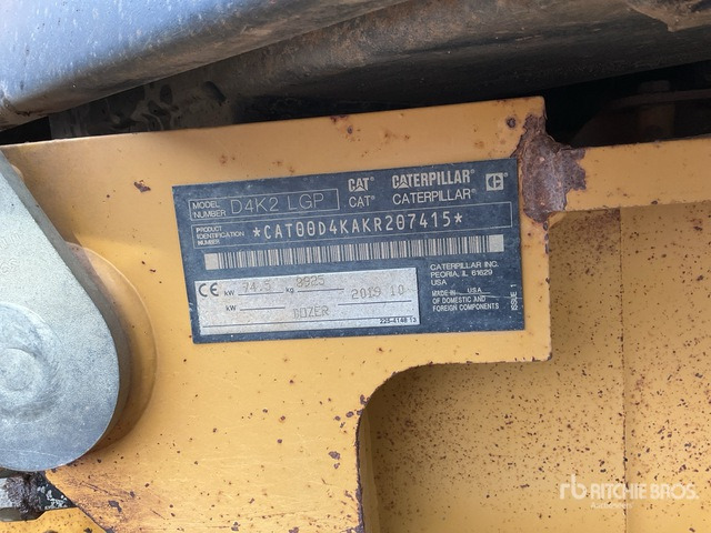 2019 Cat D4K2LGP Crawler Dozer - Buldôzer: foto 3 2019 Cat D4K2LGP Crawler Dozer - Buldôzer: foto 3