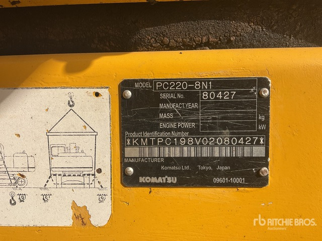 2010 Komatsu PC220-8N1 - Escavadora de rastos: foto 1 2010 Komatsu PC220-8N1 - Escavadora de rastos: foto 1