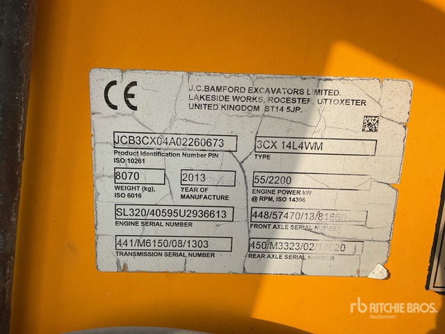 2013 JCB 3CX 4x4 Backhoe Loader - Retroescavadeira: foto 2 2013 JCB 3CX 4x4 Backhoe Loader - Retroescavadeira: foto 2