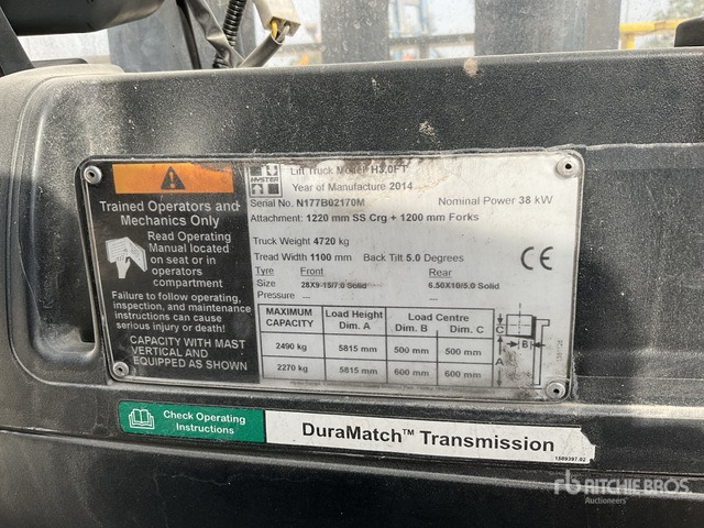 2014 Hyster H3.0FT 3 ton Forklift - Empilhadeira: foto 2 2014 Hyster H3.0FT 3 ton Forklift - Empilhadeira: foto 2