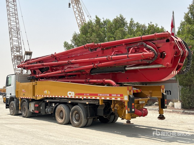 2020 Mercedes-Benz Actros 4141 2020 Sany SYM5449THBE 56 m on 8 ... Concrete Pump Truck - Autobomba de betão: foto 4 2020 Mercedes-Benz Actros 4141 2020 Sany SYM5449THBE 56 m on 8 ... Concrete Pump Truck - Autobomba de betão: foto 4