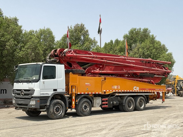 2020 Mercedes-Benz Actros 4141 2020 Sany SYM5449THBE 56 m on 8 ... Concrete Pump Truck - Autobomba de betão: foto 2 2020 Mercedes-Benz Actros 4141 2020 Sany SYM5449THBE 56 m on 8 ... Concrete Pump Truck - Autobomba de betão: foto 2