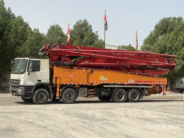 2020 Mercedes-Benz Actros 4143 2020 Sany SYM5449THBE 56 m on 8 ... Concrete Pump Truck - Autobomba de betão: foto 2 2020 Mercedes-Benz Actros 4143 2020 Sany SYM5449THBE 56 m on 8 ... Concrete Pump Truck - Autobomba de betão: foto 2