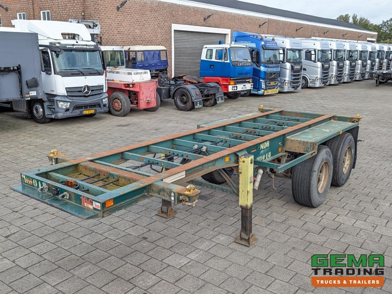 Flandria OP 20V 2A 2-Assen ROR - DrumBrakes - Steel Suspension - 20FT (O1980) - Semi-reboque transportador de contêineres/ Caixa móvel: foto 3 Flandria OP 20V 2A 2-Assen ROR - DrumBrakes - Steel Suspension - 20FT (O1980) - Semi-reboque transportador de contêineres/ Caixa móvel: foto 3